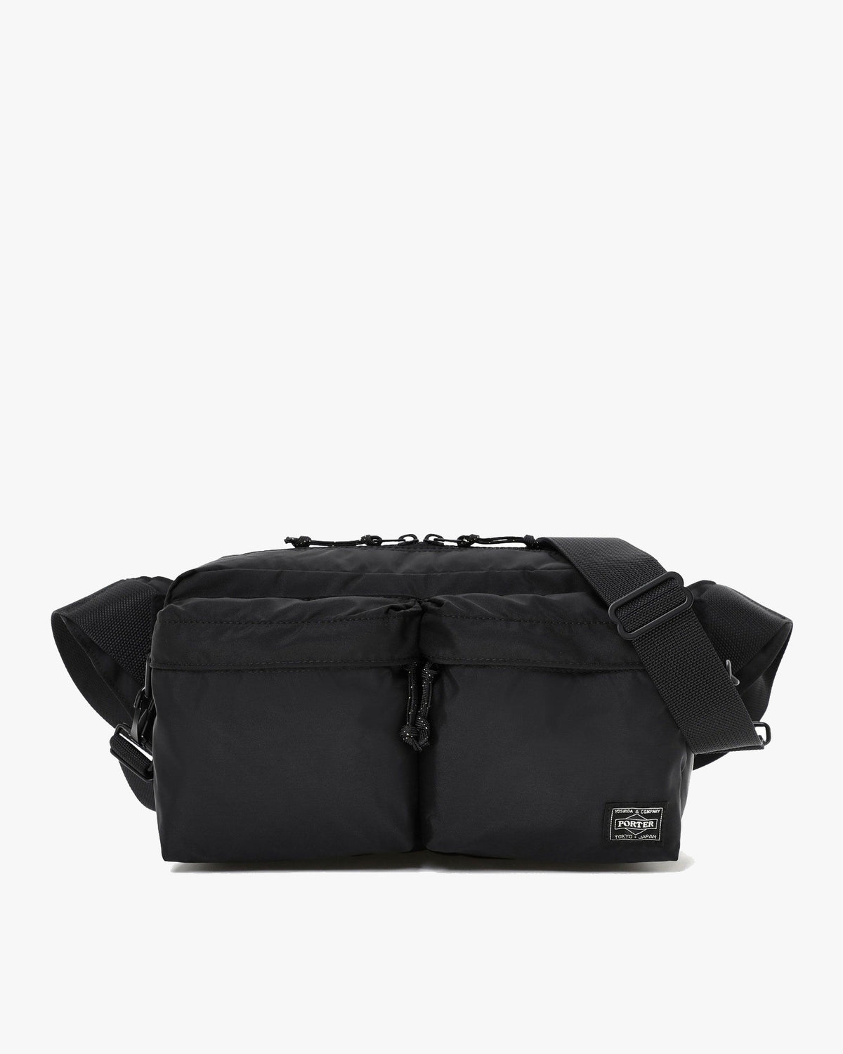 Porter-Yoshida & Co. Force 2-Way Waist Bag - Black | Porter-Yoshida & Co. Bags | JEANSTORE