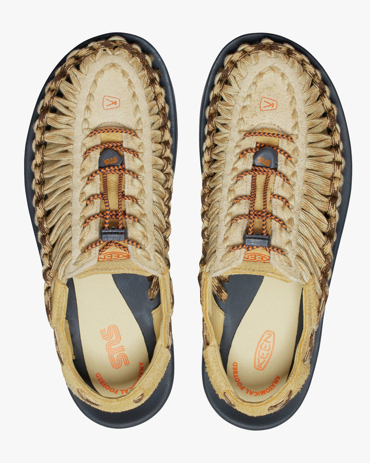 Keen x SNS Uneek Flat Cord Sneaker - Wheat / Reed Yellow