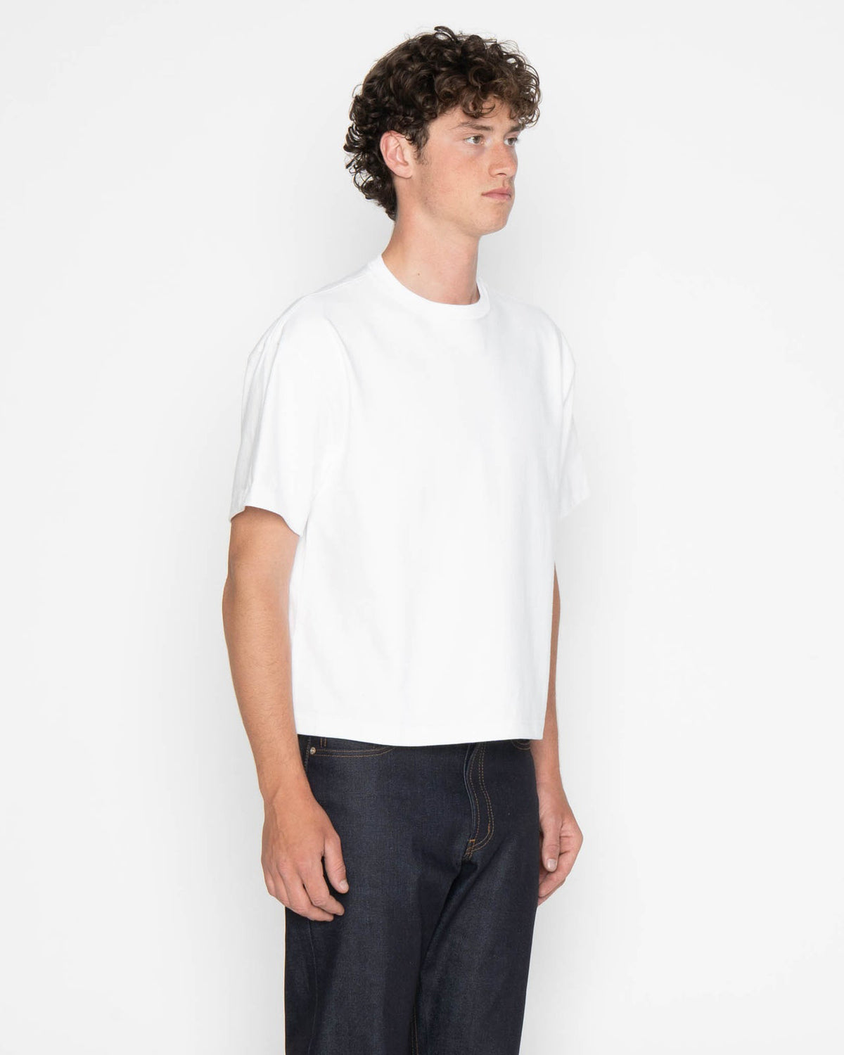 Naked & Famous Denim Strong Tee - 11oz Heavyweight Jersey / White