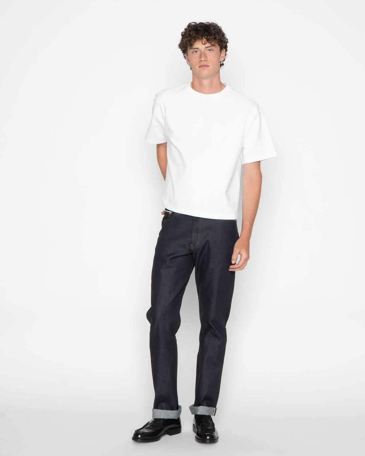 Naked & Famous Denim Strong Tee - 11oz Heavyweight Jersey / White