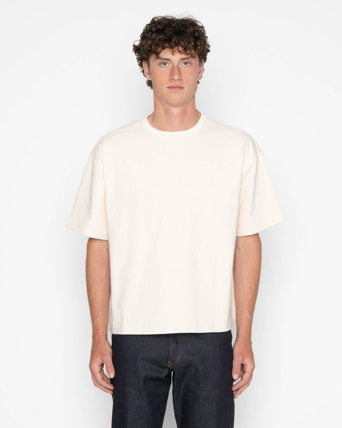 Naked & Famous Denim Strong Tee - 11oz Heavyweight Jersey / Natural