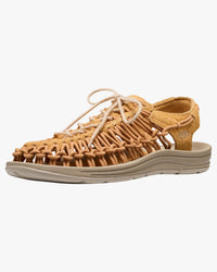 Keen Uneek Leather Sneaker - Oak Buff / Plaza Taupe