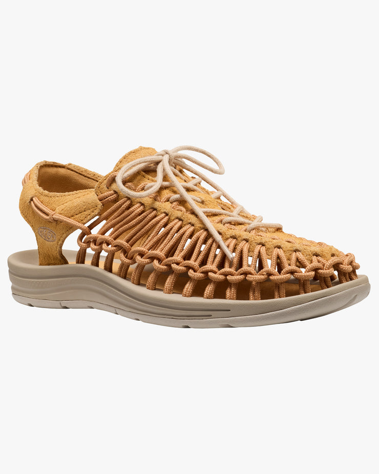 Keen Uneek Leather Sneaker - Oak Buff / Plaza Taupe