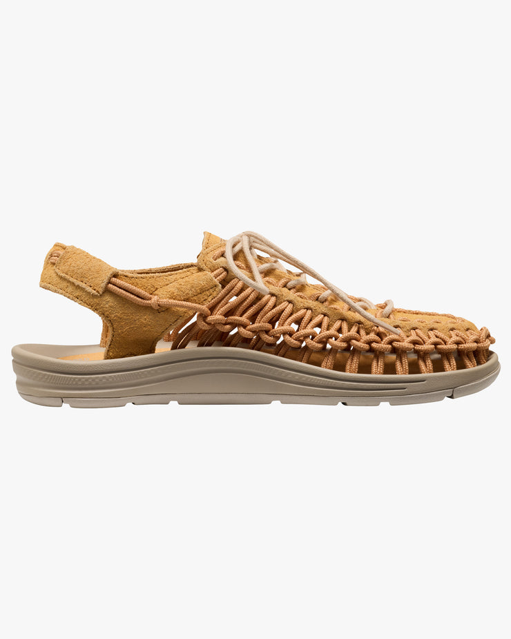 Keen Uneek Leather Sneaker - Oak Buff / Plaza Taupe