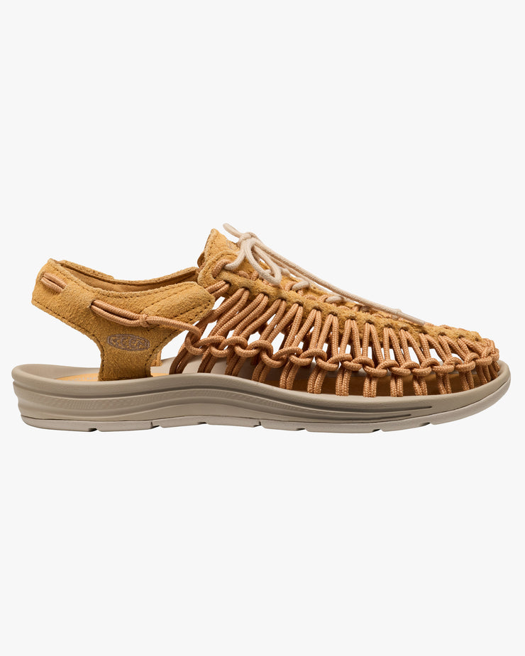 Keen Uneek Leather Sneaker - Oak Buff / Plaza Taupe