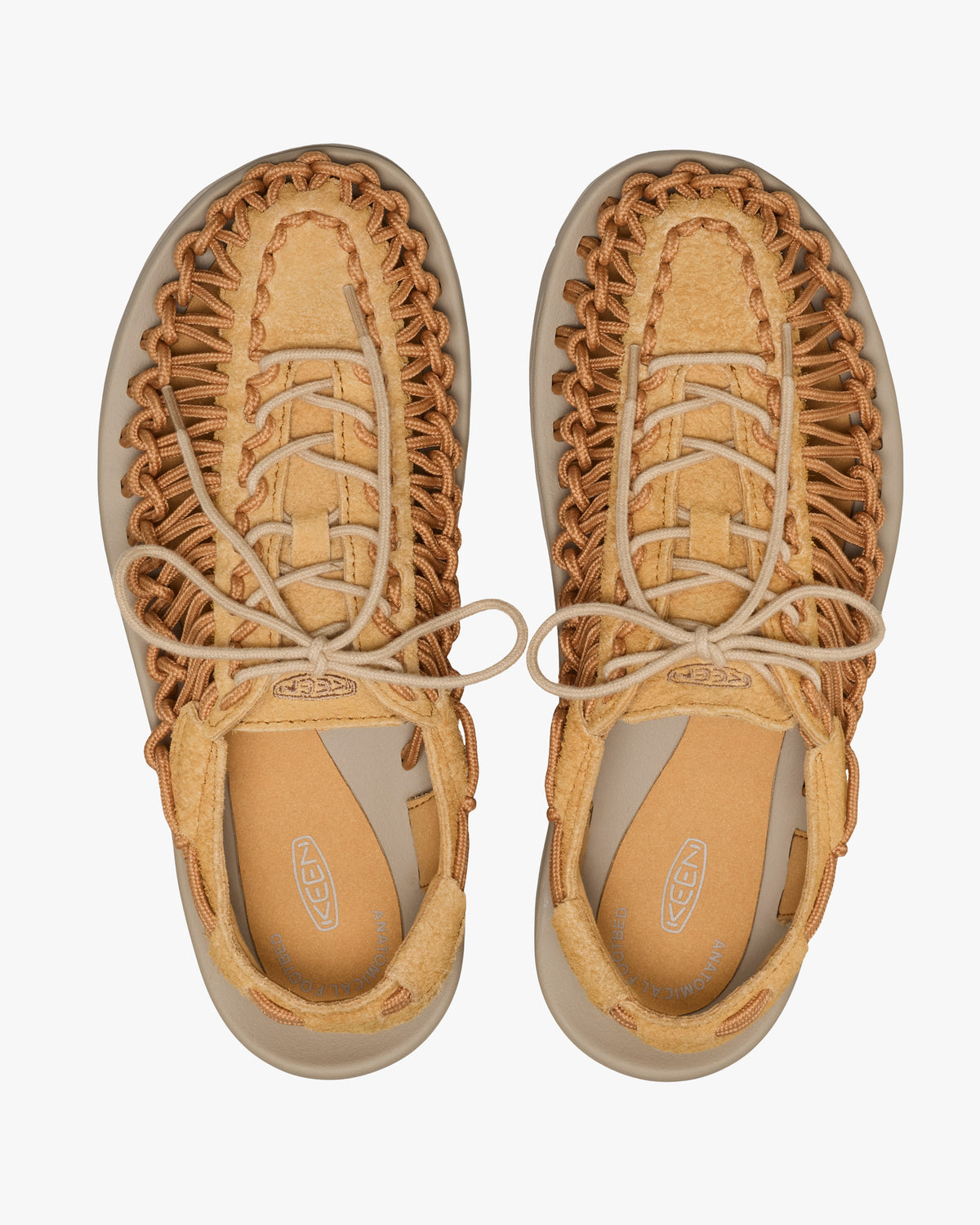 Keen Uneek Leather Sneaker - Oak Buff / Plaza Taupe