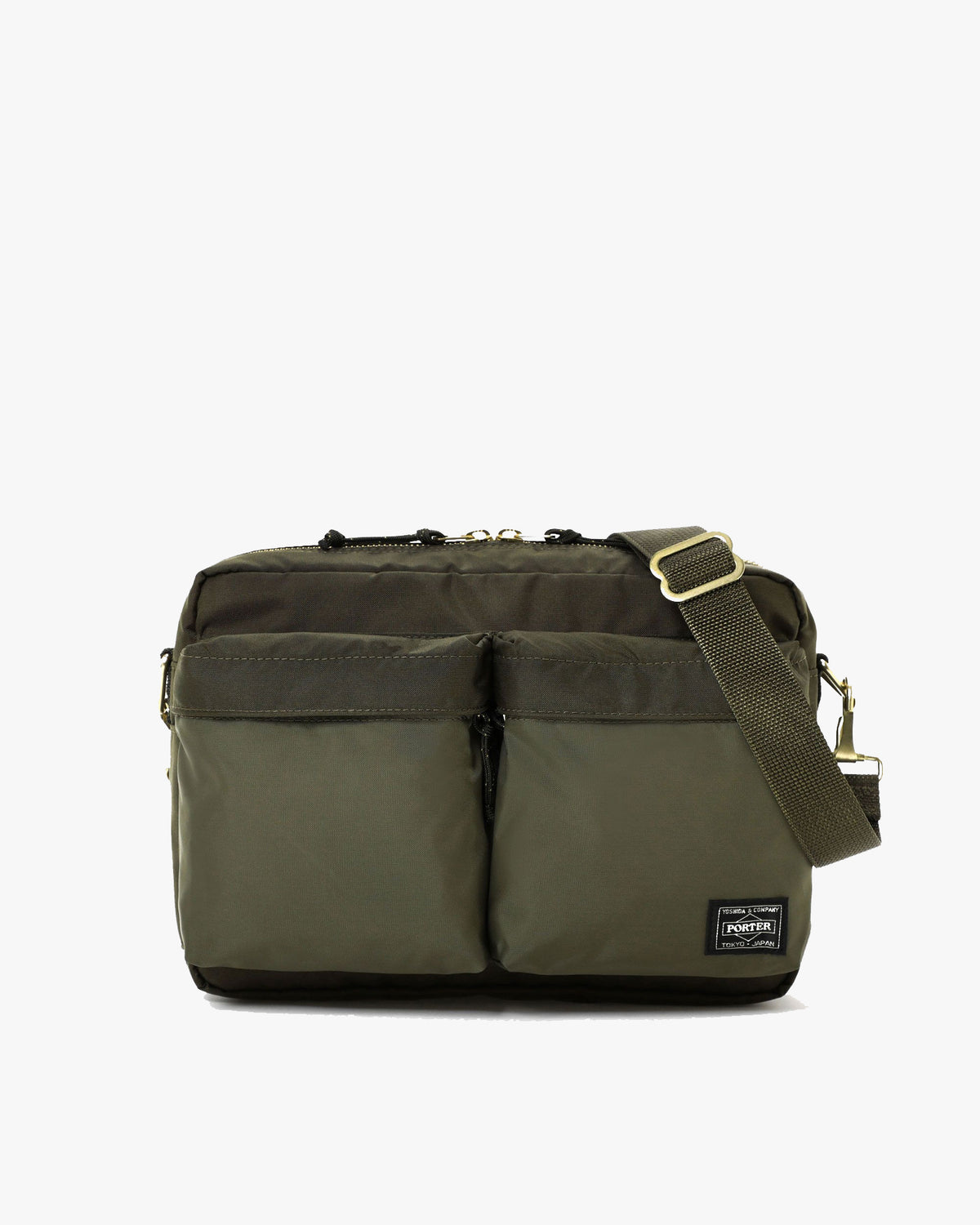 Porter-Yoshida & Co. Force Shoulder Bag S - Olive Drab | Porter-Yoshida & Co. Bags | JEANSTORE