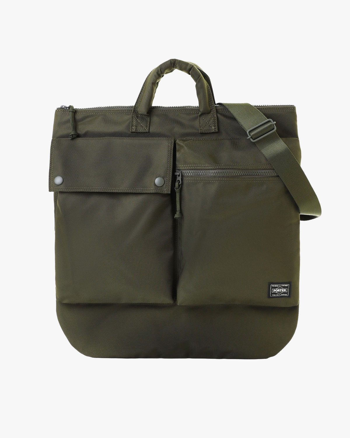 Porter-Yoshida & Co. Unit 2-Way Helmet Bag - Khaki | Porter-Yoshida & Co. Bags | JEANSTORE