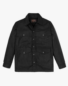 Filson Lined Tin Cloth Cruiser Jacket - Black