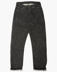 Fullcount 1101BK 13.7oz Selvedge Straight Fit Mens Jeans - Black Onewash | Fullcount Jeans | JEANSTORE