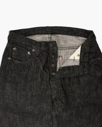 Fullcount 1101BK 13.7oz Selvedge Straight Fit Mens Jeans - Black Onewash | Fullcount Jeans | JEANSTORE
