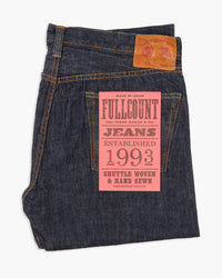 Fullcount 1108W 13.7oz Selvedge Slim Straight Mens Jeans - Indigo Onewash | Fullcount Jeans | JEANSTORE