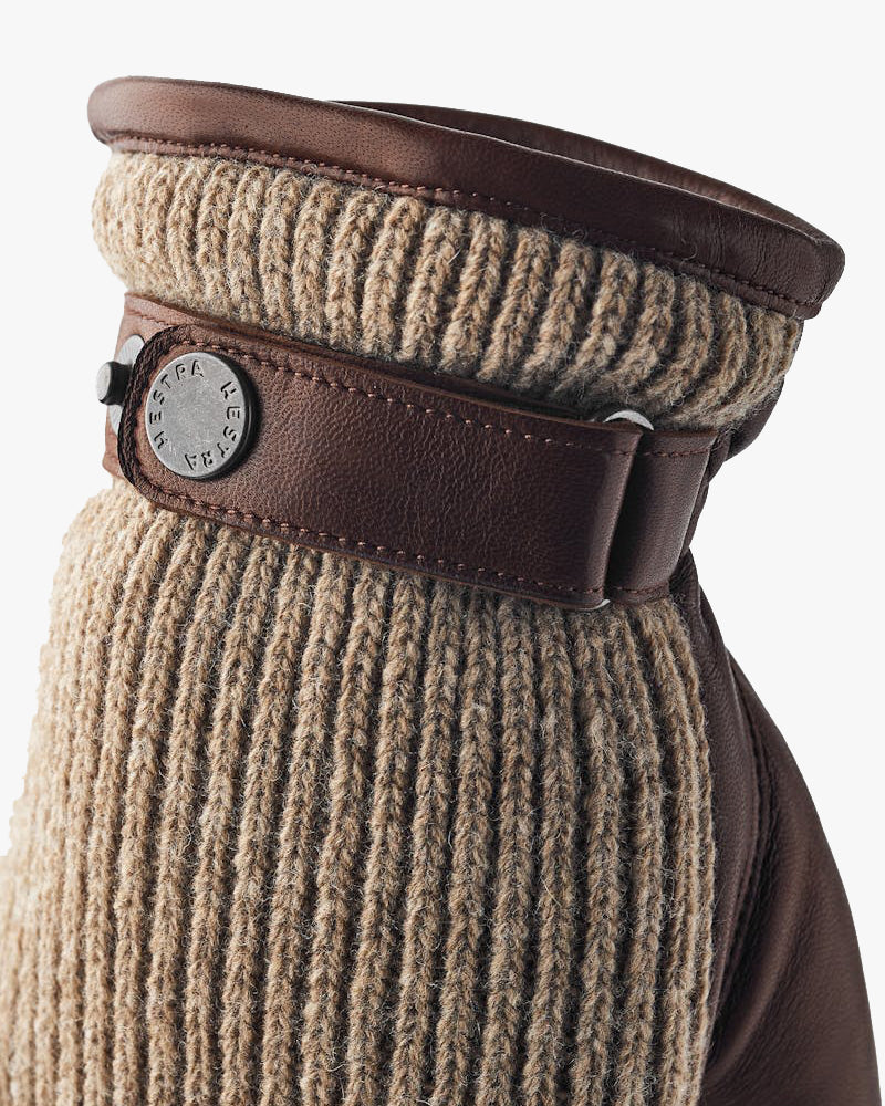 Hestra Christopher Leather & Wool Gloves - Light Brown