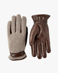 Hestra Christopher Leather & Wool Gloves - Light Brown