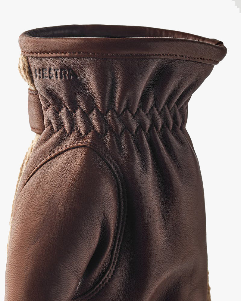 Hestra Christopher Leather & Wool Gloves - Light Brown