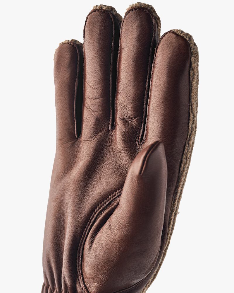Hestra Christopher Leather & Wool Gloves - Light Brown