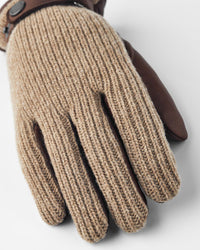 Hestra Christopher Leather & Wool Gloves - Light Brown