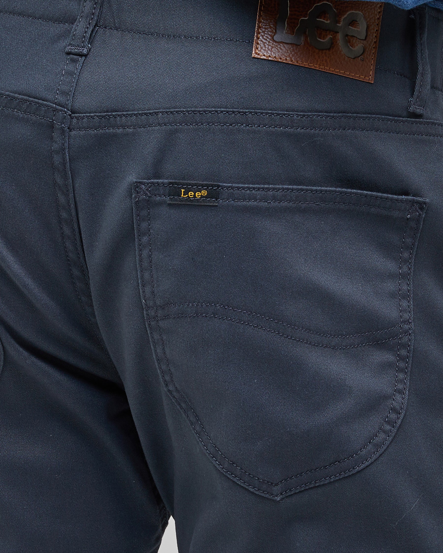 Lee Straight Fit Extreme Motion Mens Cotton Twill Trousers - Navy ...