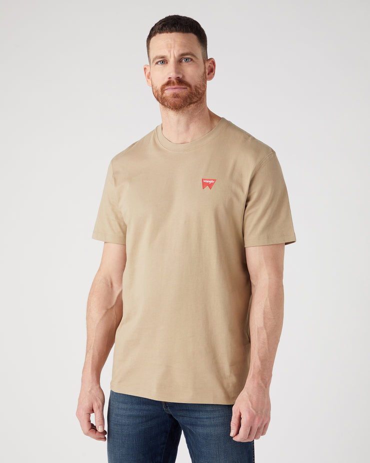 Wrangler Sign Off Tee - Chinchilla