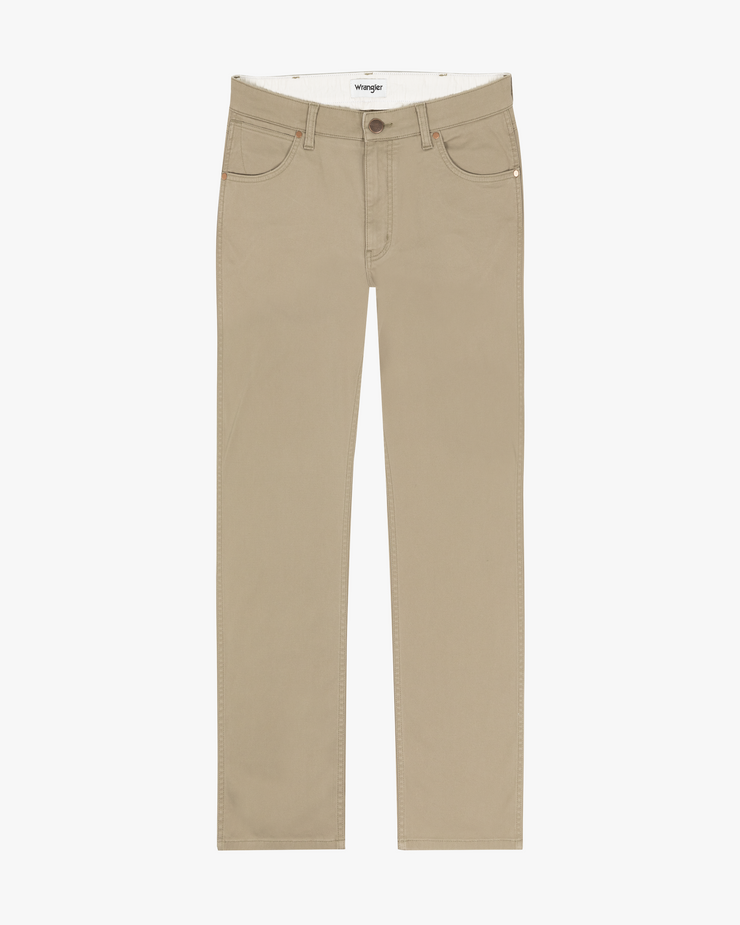 Wrangler Greensboro Regular Fit Mens Cotton Trousers - Lead Grey