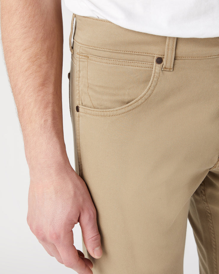 Wrangler Greensboro Regular Fit Mens Cotton Trousers - Lead Grey
