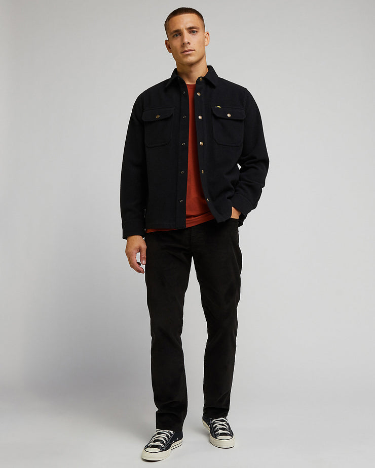 Lee Straight Fit Extreme Motion Mens Cords - MVP Black | Lee Cords | JEANSTORE