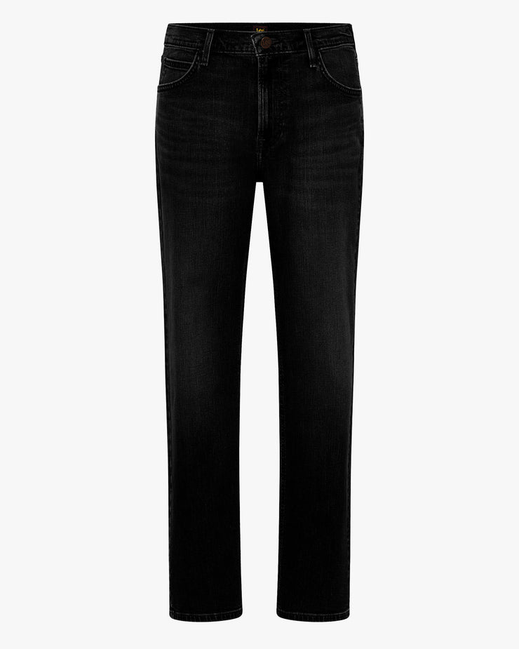 Lee West Relaxed Straight Mens Jeans - Black Rinse