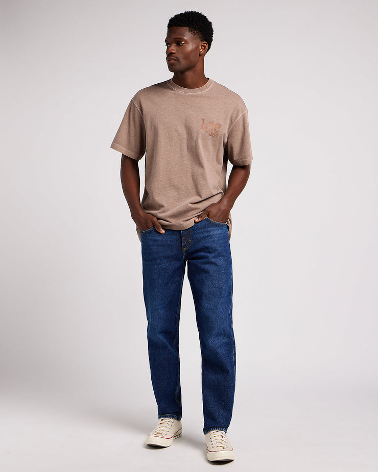 Lee Oscar Relaxed Tapered Mens Jeans - Blue Nostalgia