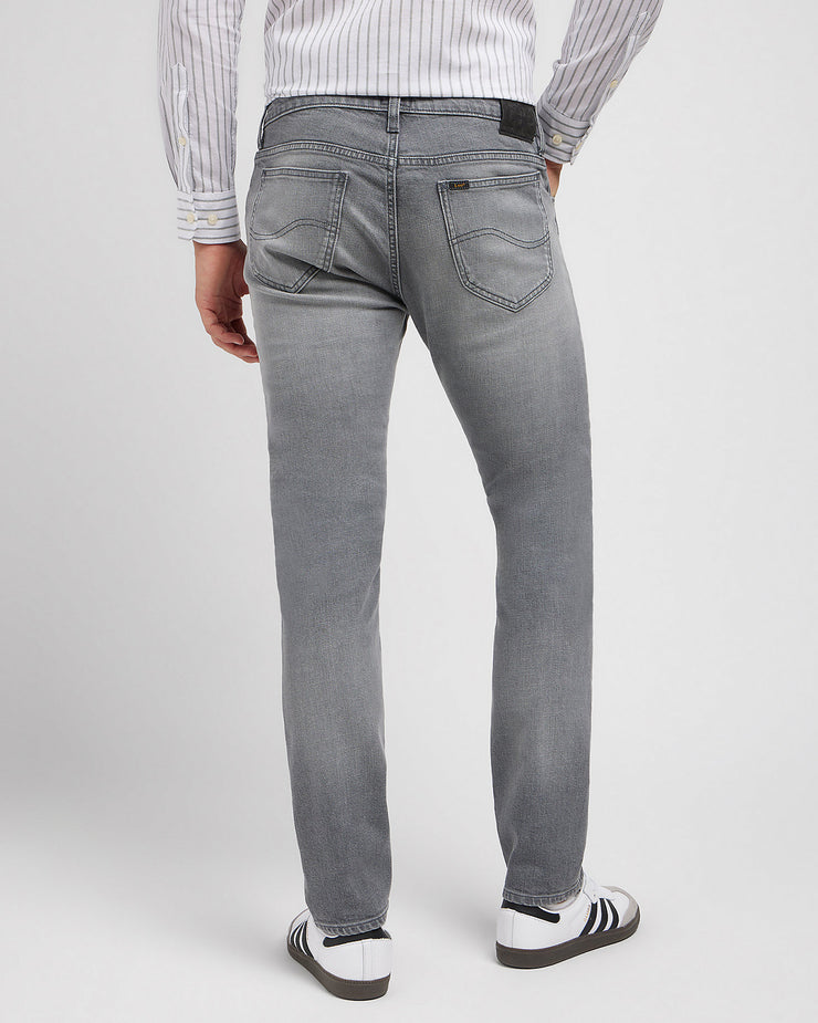 Lee Rider Slim Fit Mens Jeans - Worn In Mid Grey