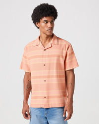Wrangler S/S Resort Shirt - Brandied Melon | Wrangler Shirts | JEANSTORE