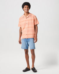 Wrangler S/S Resort Shirt - Brandied Melon | Wrangler Shirts | JEANSTORE