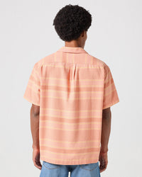 Wrangler S/S Resort Shirt - Brandied Melon | Wrangler Shirts | JEANSTORE