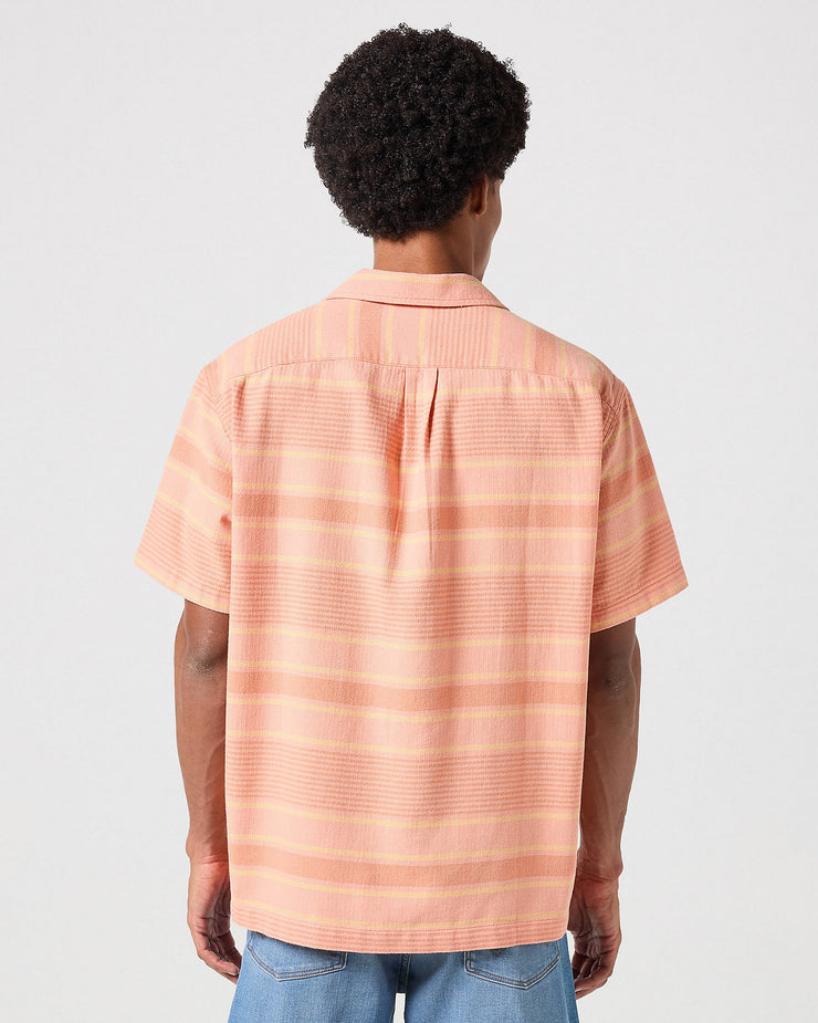 Wrangler S/S Resort Shirt - Brandied Melon