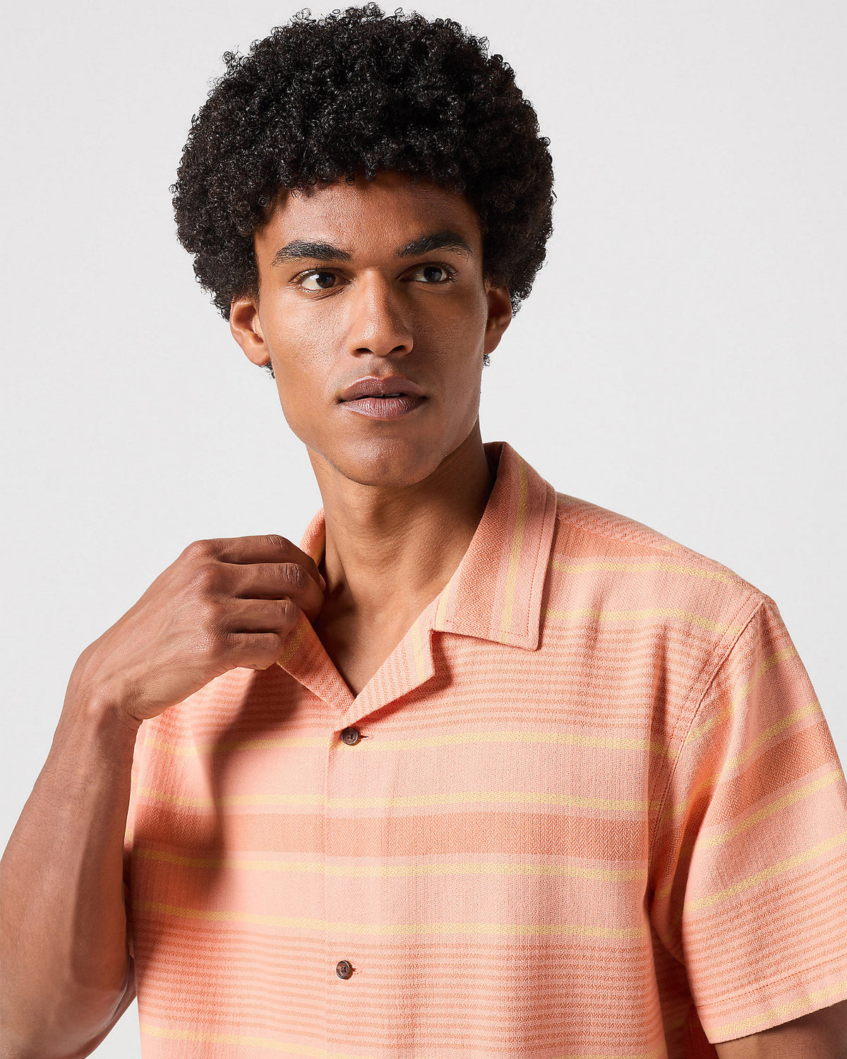 Wrangler S/S Resort Shirt - Brandied Melon | Wrangler Shirts | JEANSTORE