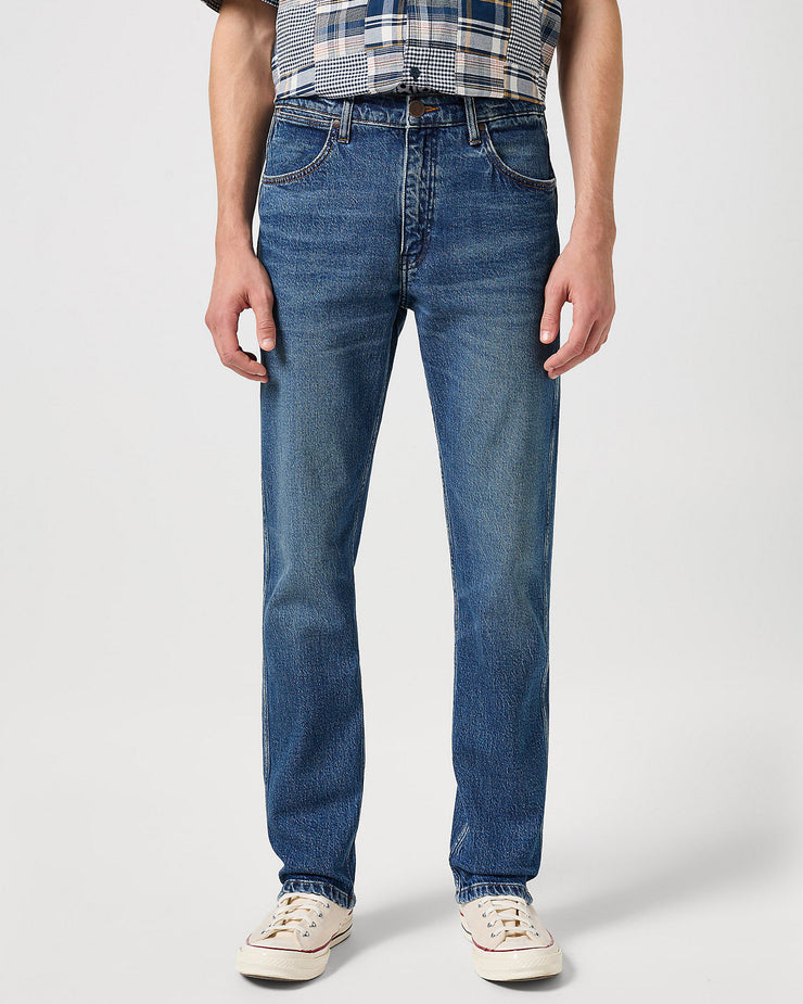 Wrangler Frontier Relaxed Straight Mens Jeans - Seeing Double