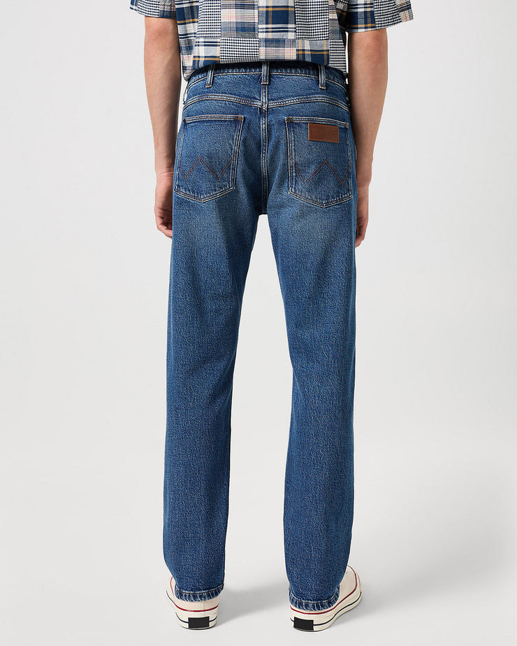 Wrangler Frontier Relaxed Straight Mens Jeans - Seeing Double