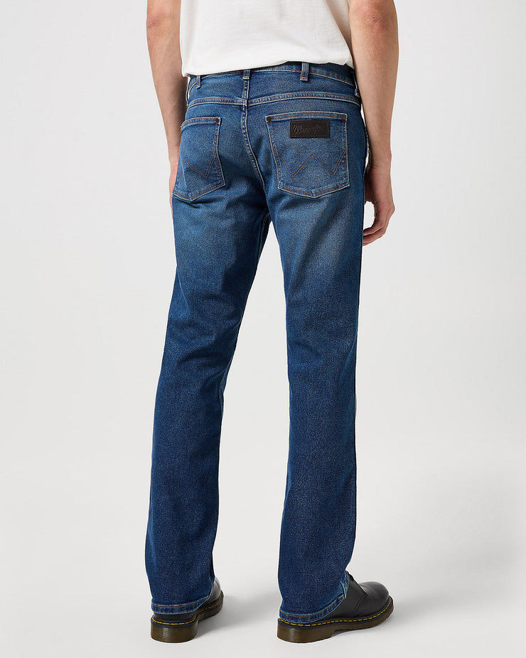 Wrangler Horizon '365 Cool' Bootcut Mens Jeans - Old Habits