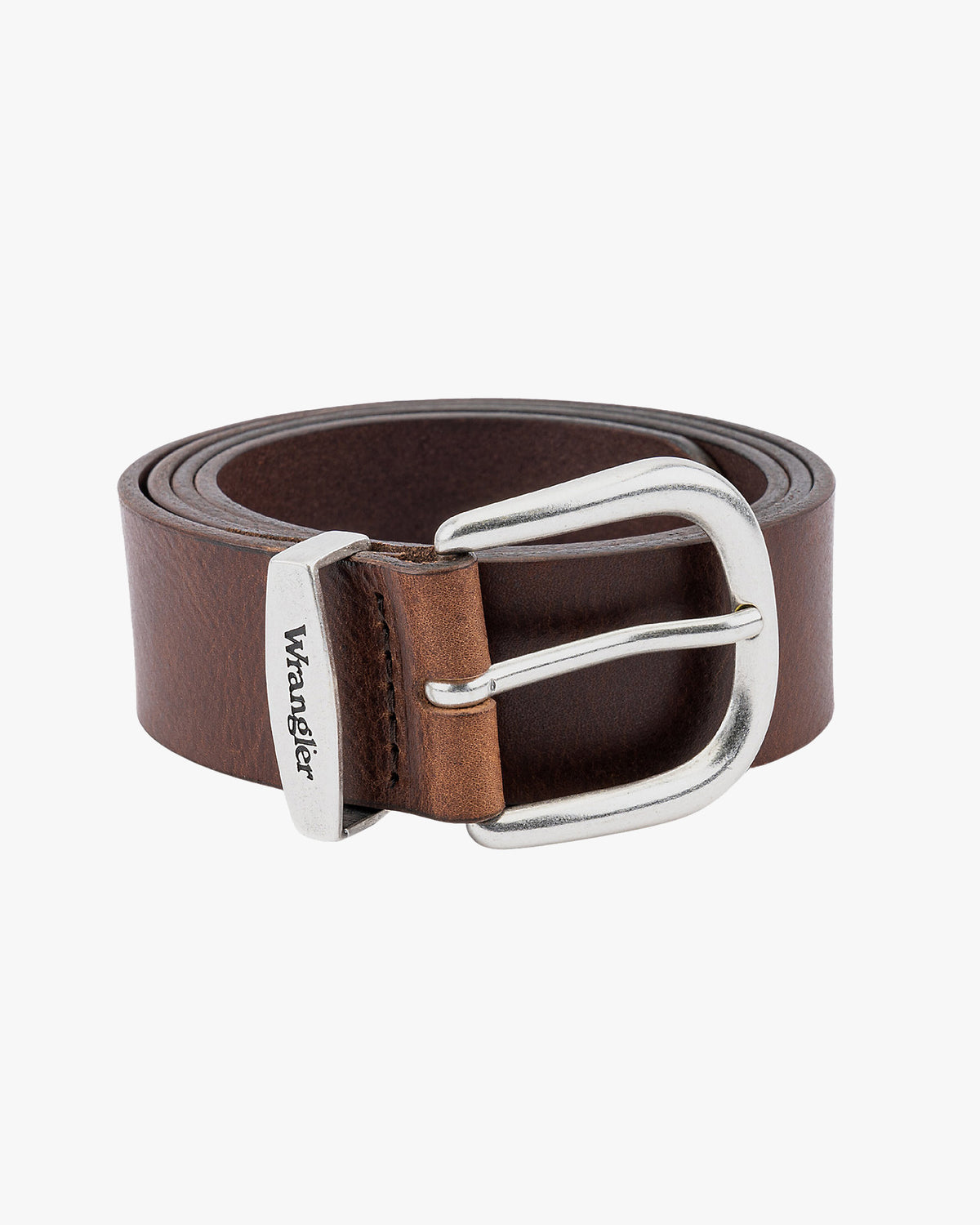 Wrangler Easy Leather Belt - Brown | Wrangler Belts | JEANSTORE