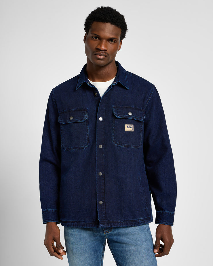 Lee Workwear Overshirt - Medium Worn Wash