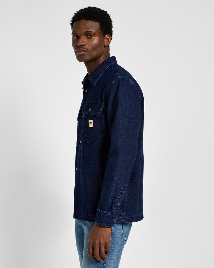 Lee Workwear Overshirt - Medium Worn Wash