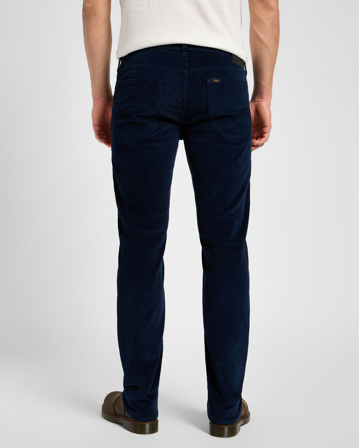 Lee Daren Zip Fly Regular Fit Mens Cords - Rivet Navy