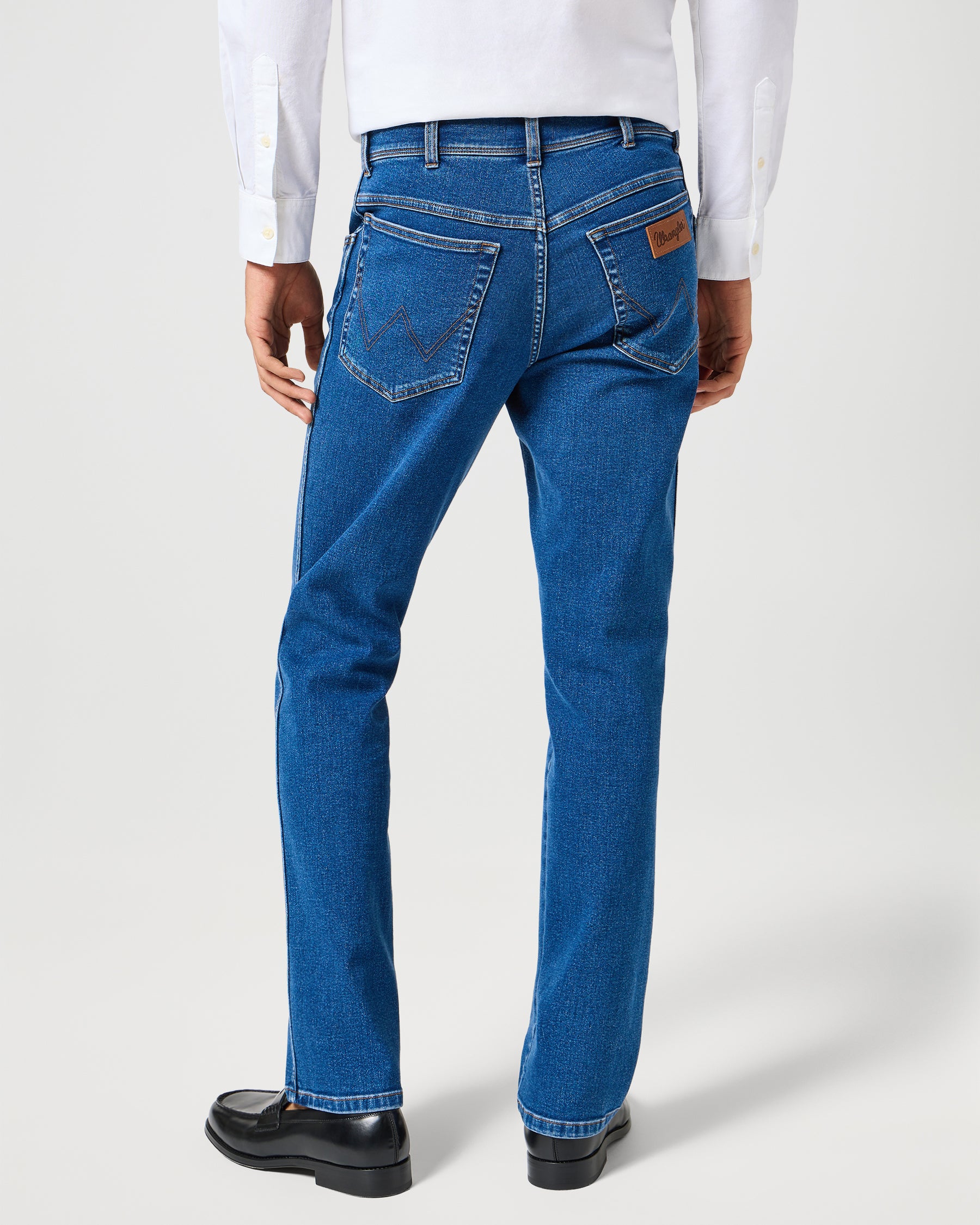 Wrangler Texas Stretch Authentic Straight Epic Soft Mens Jeans - Midni ...