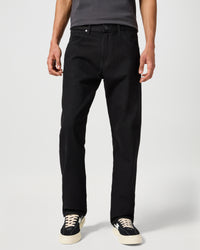 Wrangler Frontier Relaxed Straight Mens Jeans - Jet Wash | Wrangler Jeans | JEANSTORE