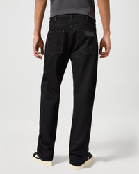 Wrangler Frontier Relaxed Straight Mens Jeans - Jet Wash | Wrangler Jeans | JEANSTORE