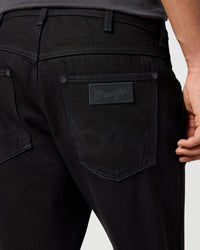 Wrangler Frontier Relaxed Straight Mens Jeans - Jet Wash | Wrangler Jeans | JEANSTORE