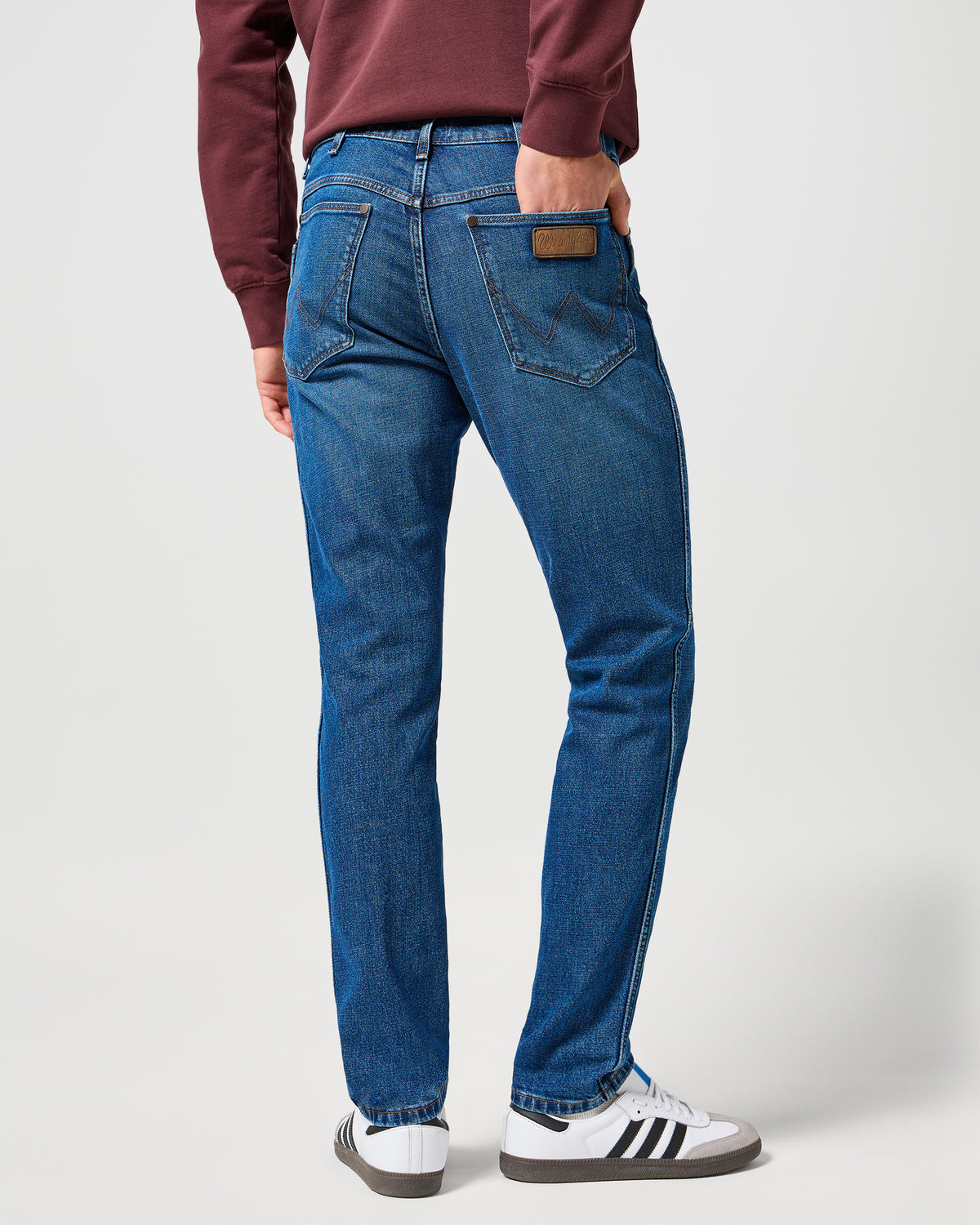Wrangler River Regular Tapered Mens Jeans - Sundown Blue | Wrangler Jeans | JEANSTORE