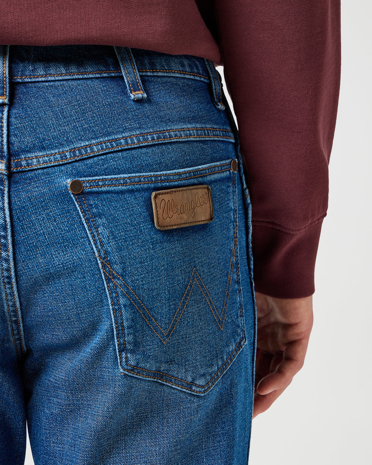 Wrangler River Regular Tapered Mens Jeans - Sundown Blue | Wrangler Jeans | JEANSTORE