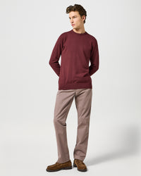Wrangler Texas Stretch Authentic Straight Mens Cotton Satin Trousers - Iron | Wrangler Chinos & Trousers | JEANSTORE