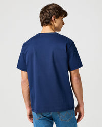 Wrangler Solid Tee - Navy | Wrangler T Shirts | JEANSTORE