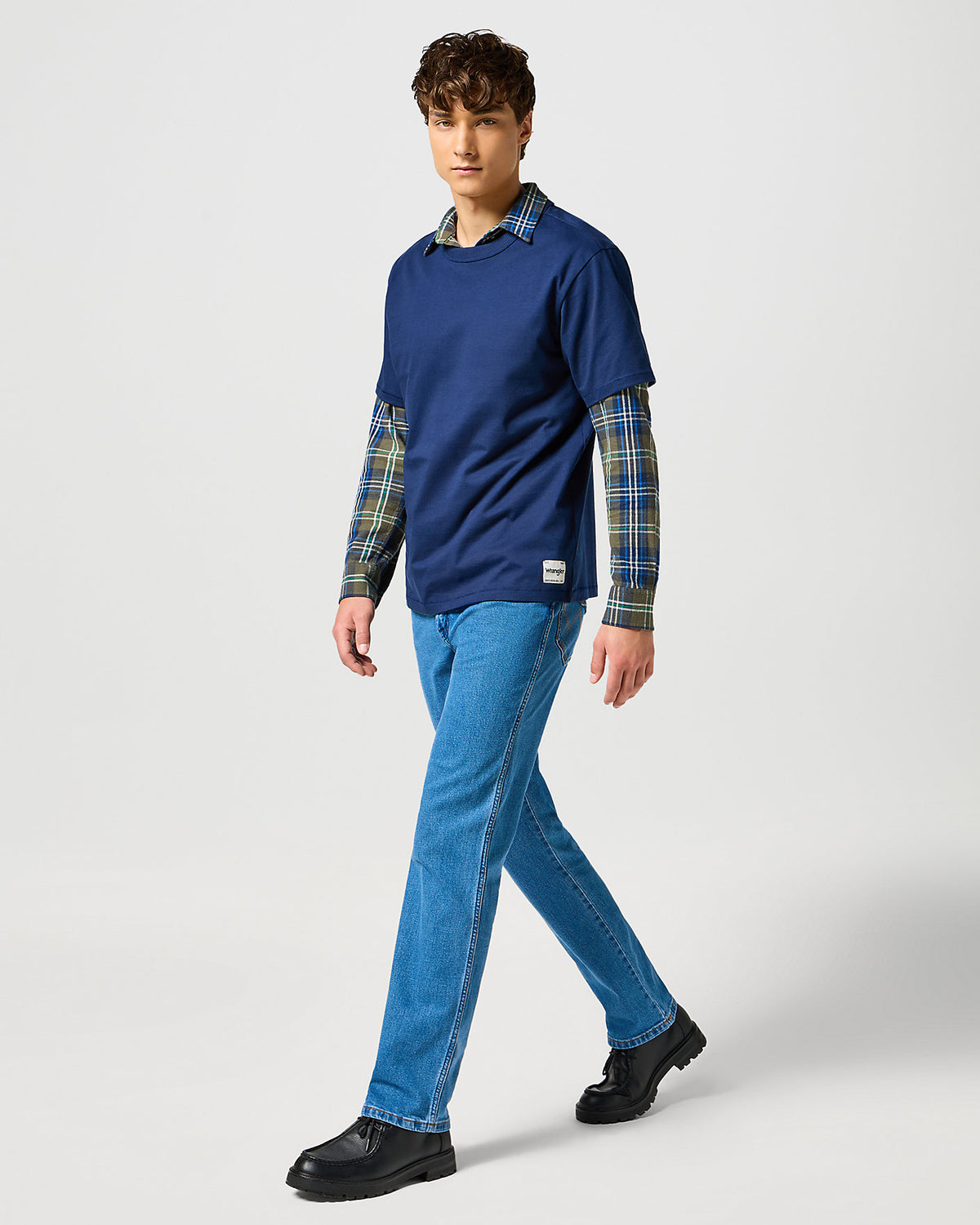 Wrangler Solid Tee - Navy | Wrangler T Shirts | JEANSTORE